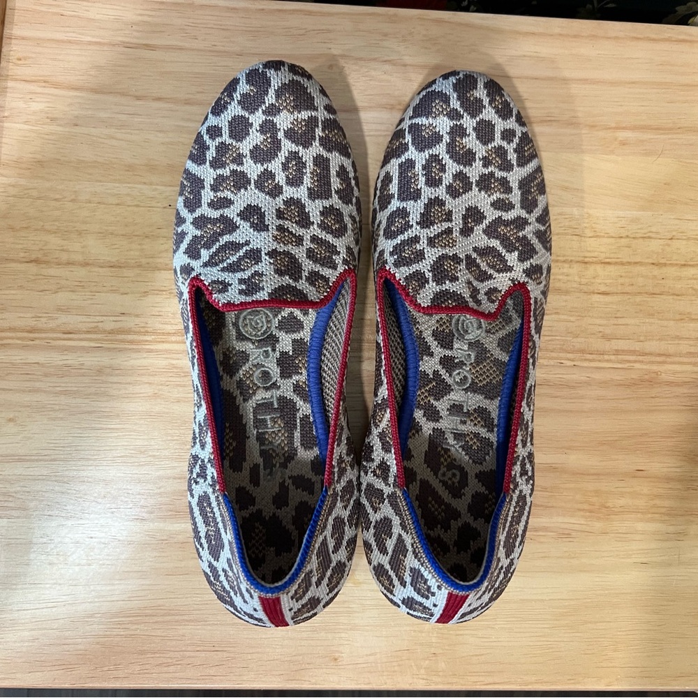 Rothy’s Mocha Spot Loafers Size 6.5